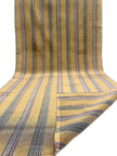 Gold Striped Silk Home Textile Interior Fabrics.