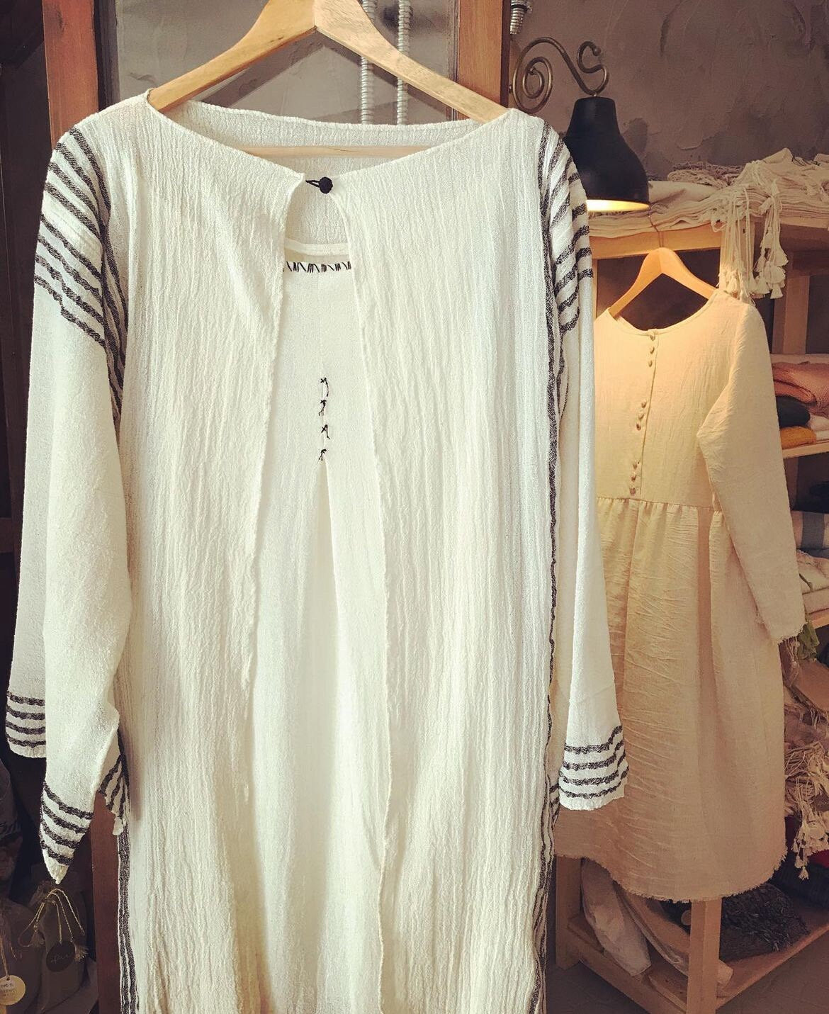 Organic Cotton Semi sheer Handwoven Fabrics.