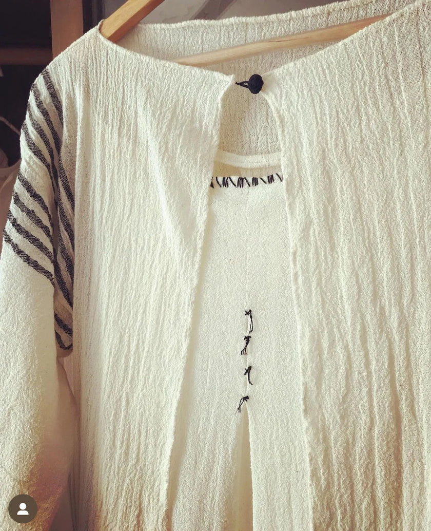 Organic Cotton Semi sheer Handwoven Fabrics.