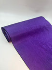 Purple Colour Silk Moire Home Textile Interior Fabrics, Watermark Pattern.