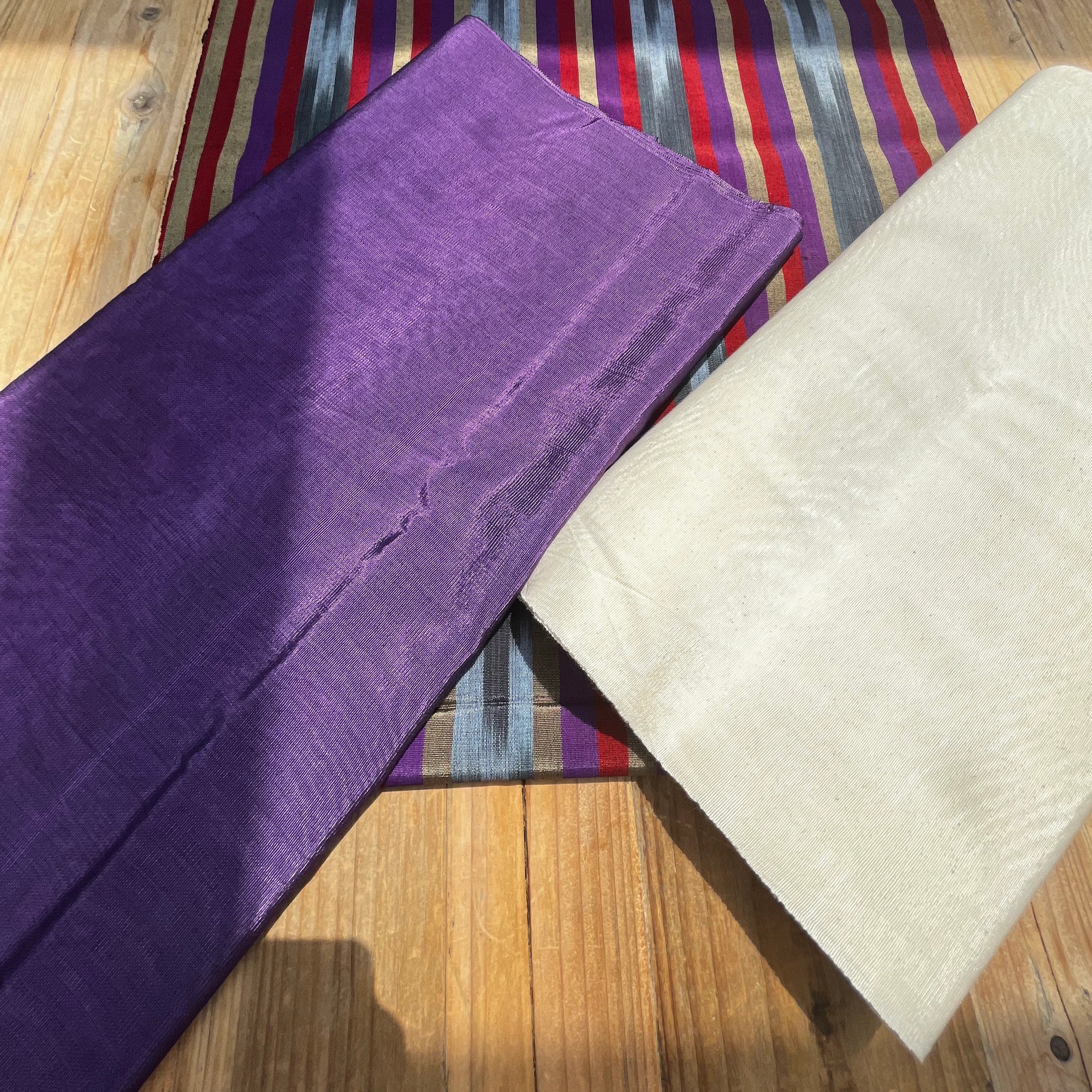 Purple Silk Home Textile Interior Fabrics Watermark Patterns.