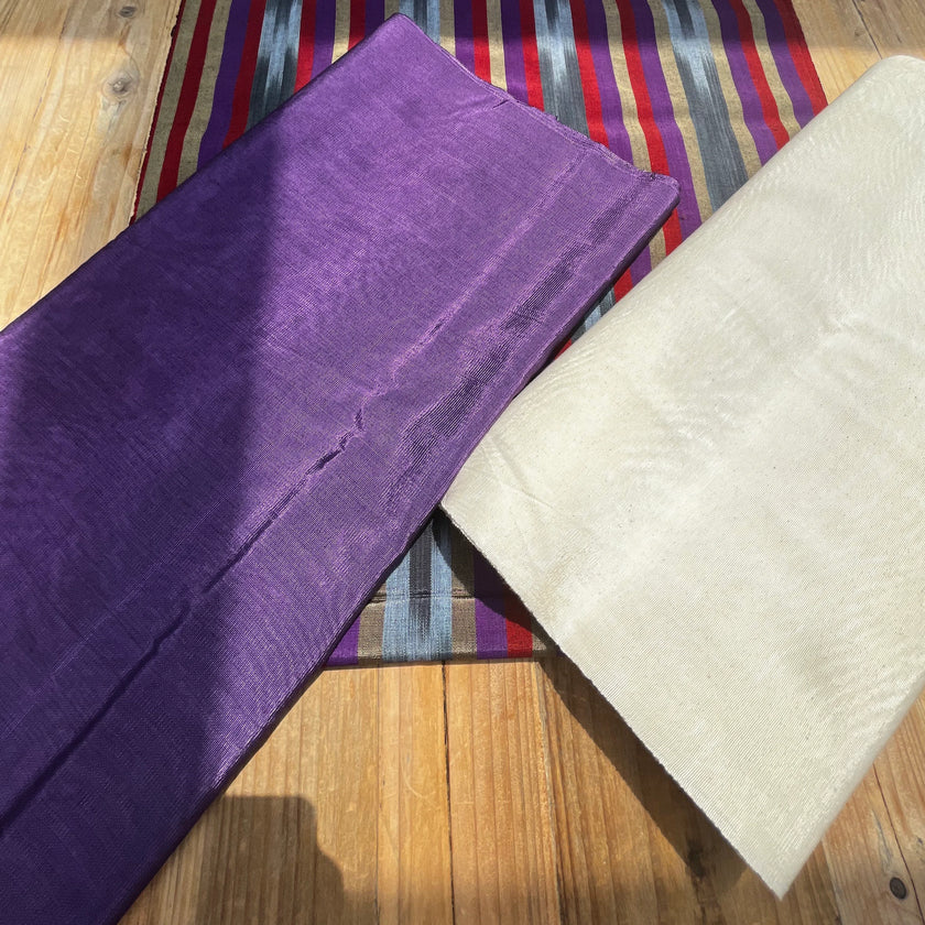 Purple Silk Home Textile Interior Fabrics Watermark Patterns.