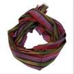 Purple Red Ikat Striped Silk Home Textile Interior Fabrics.