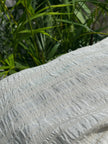 Striped and Textured Silk Linen Fabrics Crinkle