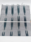 Ikat Silver Green Striped Silk Home Textile Interior Fabrics Moire, Watermark Pattern.