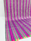 Pin Pink Striped Silk Home Textile Interior Fabrics Watermark Patterns.