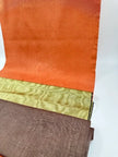Orange Luxurious Silk Moire Home Textile Interior Fabrics.