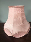 Salmon Pink Silk Fabric, Silk By The Yard. Watermark Pattern