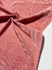 Salmon Pink Silk Fabric, Silk By The Yard. Watermark Pattern