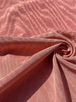 Salmon Pink Silk Fabric, Silk By The Yard. Watermark Pattern