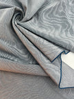 Pastel Blue Colour Silk Moire Home Textile Interior Fabrics, Watermark Pattern.